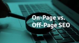 on page vs off-page seo shown in visuals
