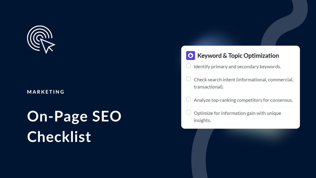 On-Page SEO Checklist for AI Search in 2026